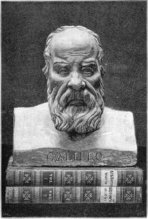 busto di Galileo, opera del XVII secolo